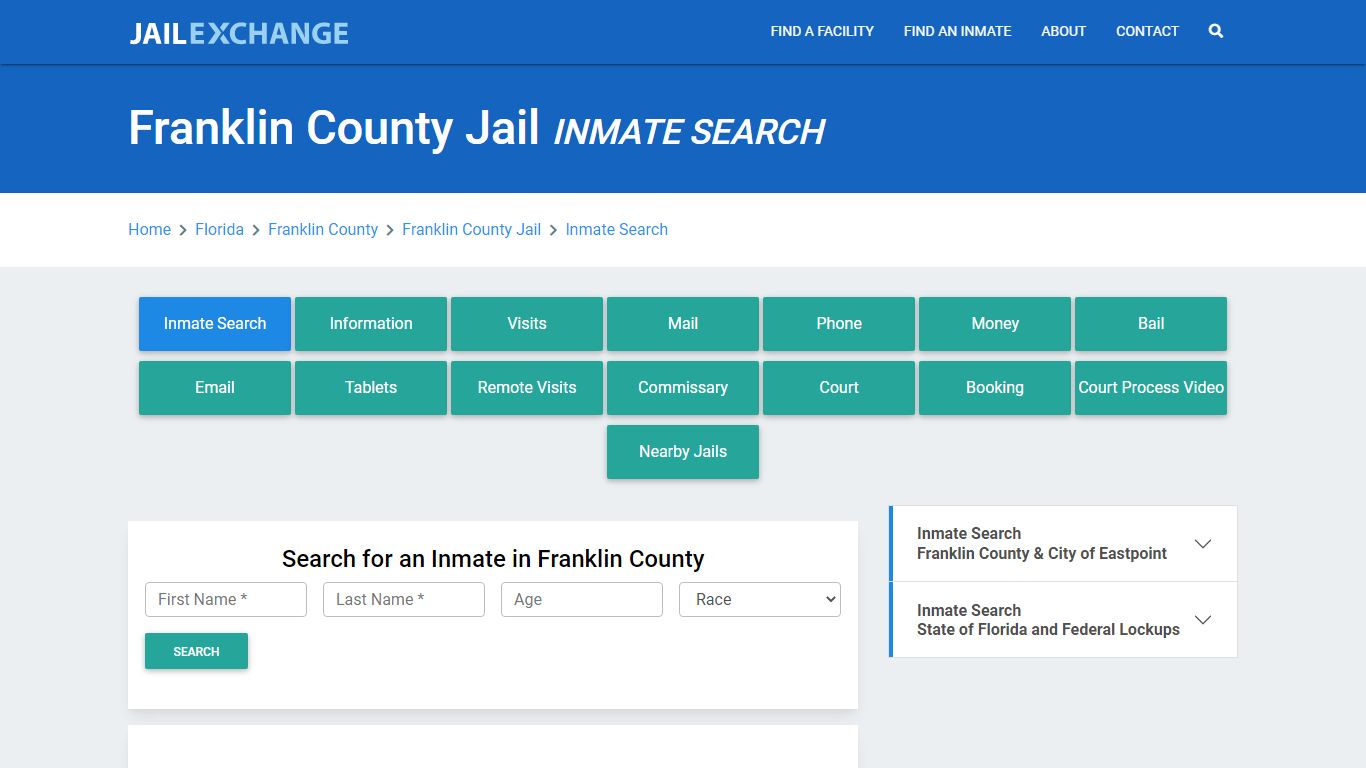 Franklin County Jail, FL Inmate Search: Roster & Mugshots